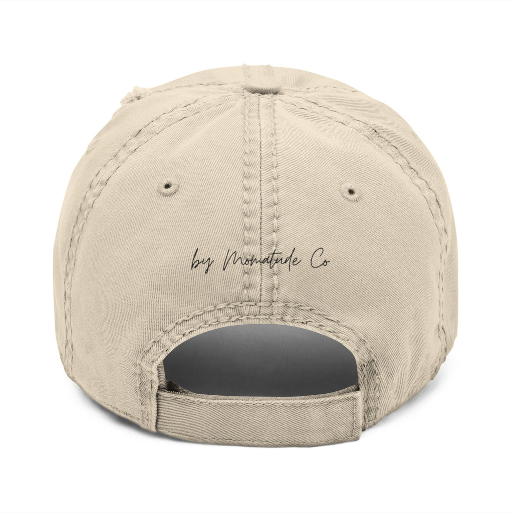 Distressed Embroidered 'The Motherhood Project' Dad Hat