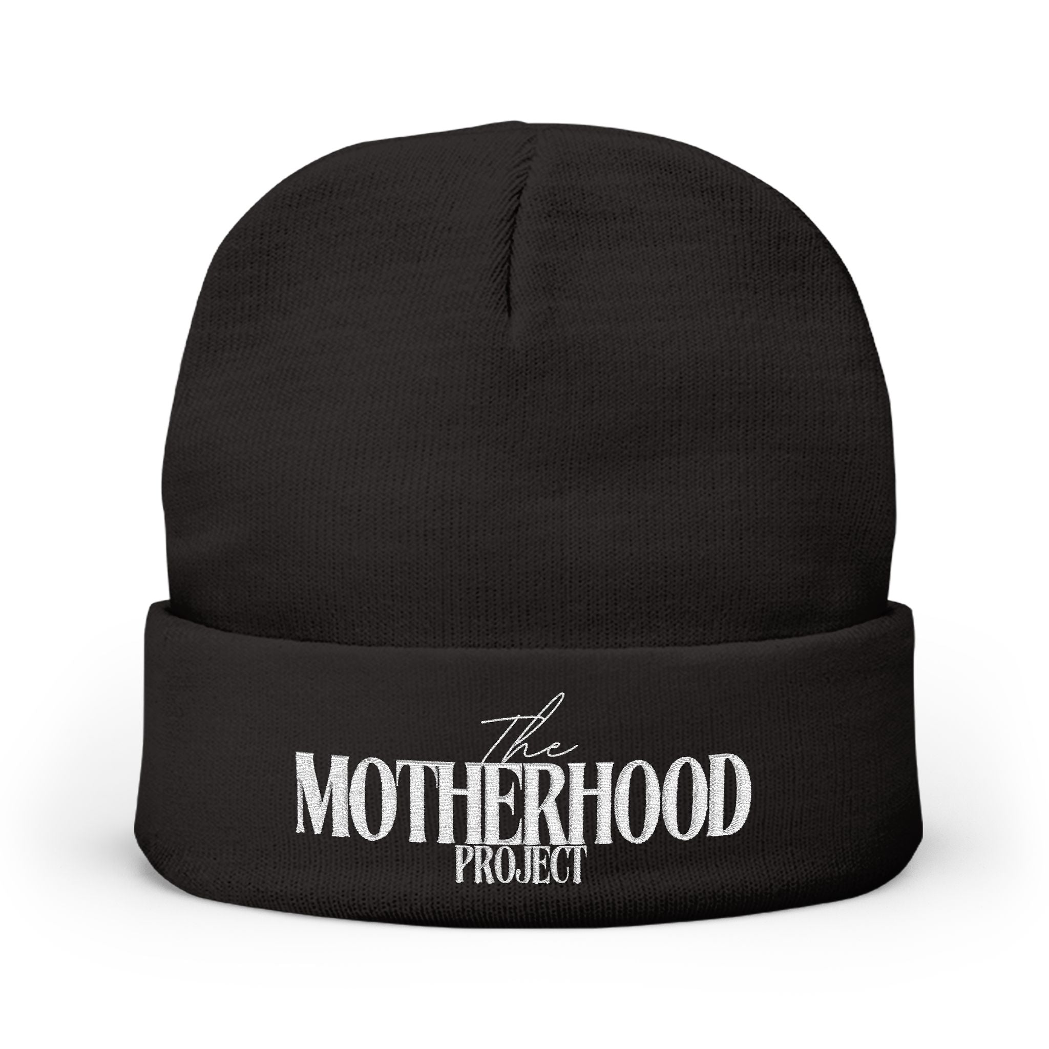 The Motherhood Project Embroidered Knit Beanie — Cozy Mom Gift
