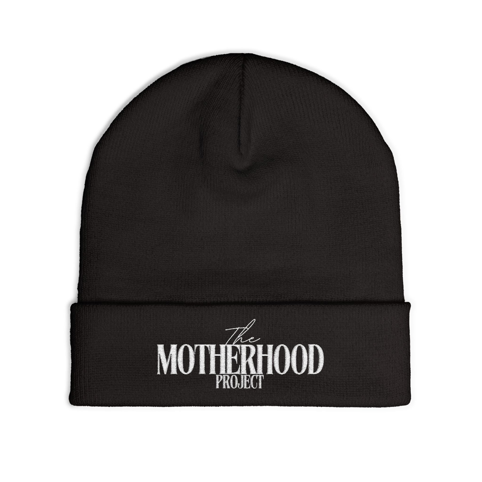 The Motherhood Project Embroidered Knit Beanie — Cozy Mom Gift
