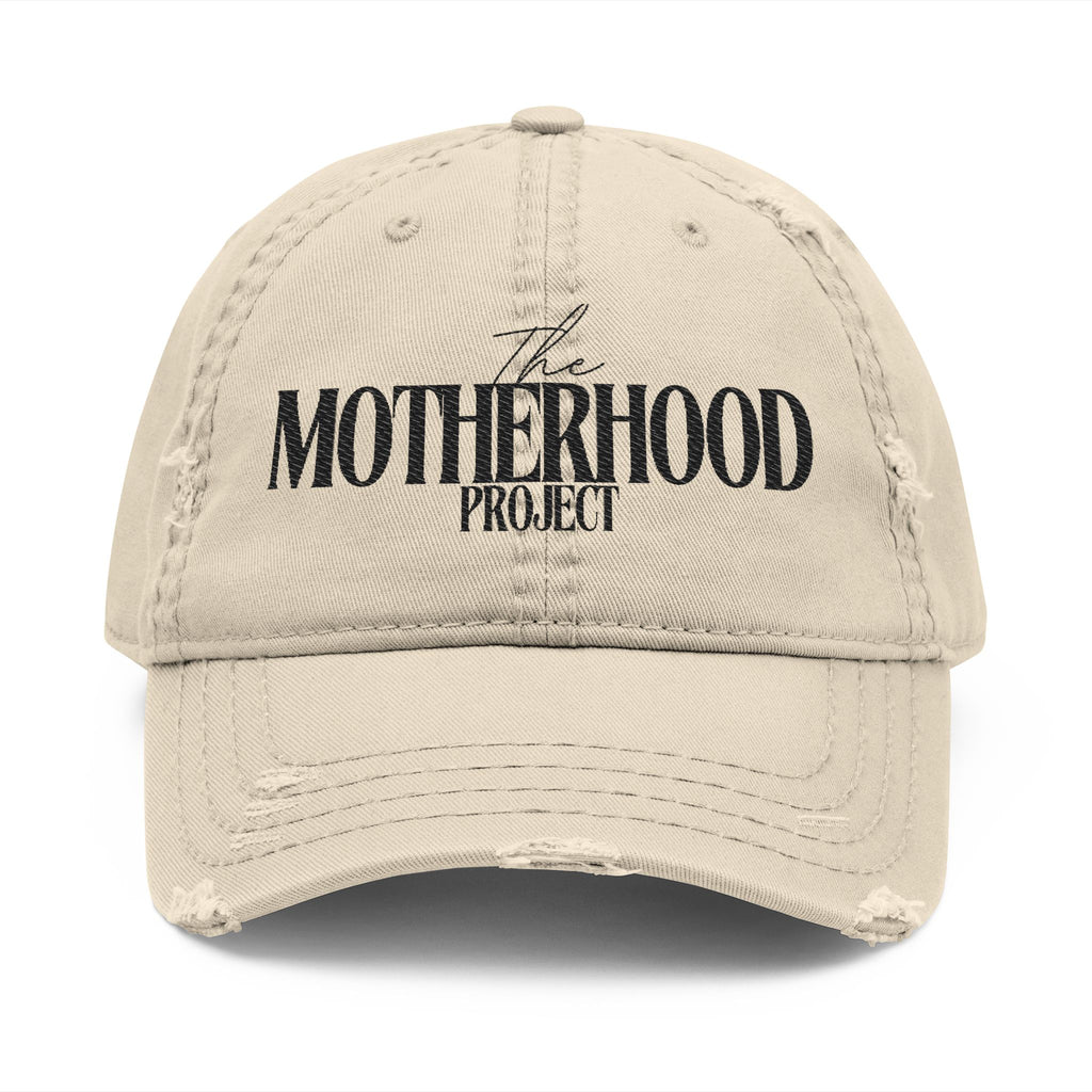 Distressed Embroidered 'The Motherhood Project' Dad Hat