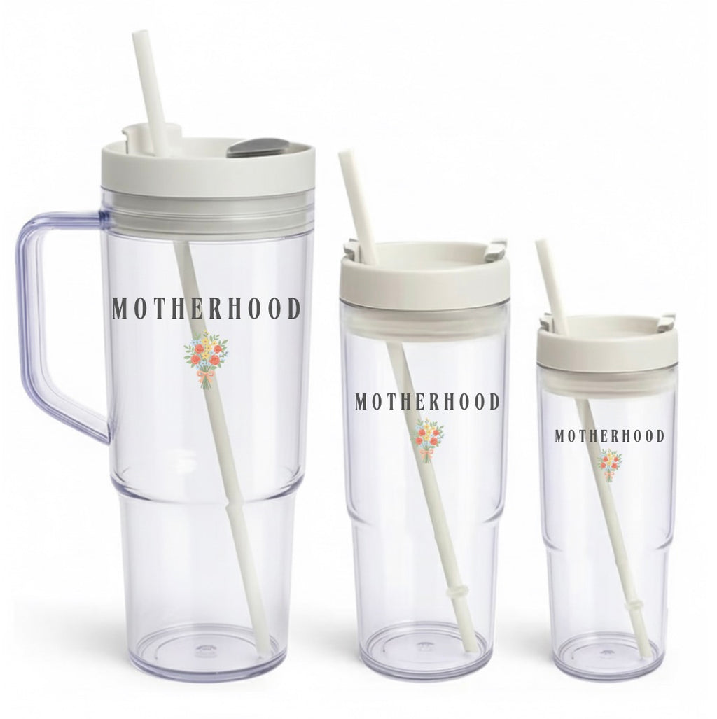 Motherhood Floral Tumbler
