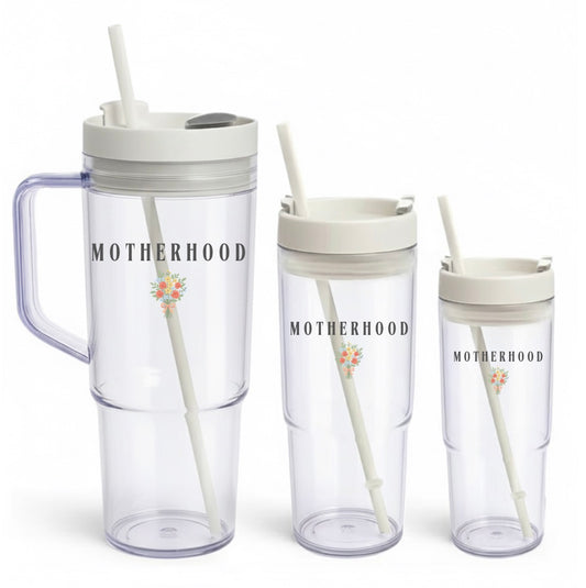 Motherhood Floral Tumbler