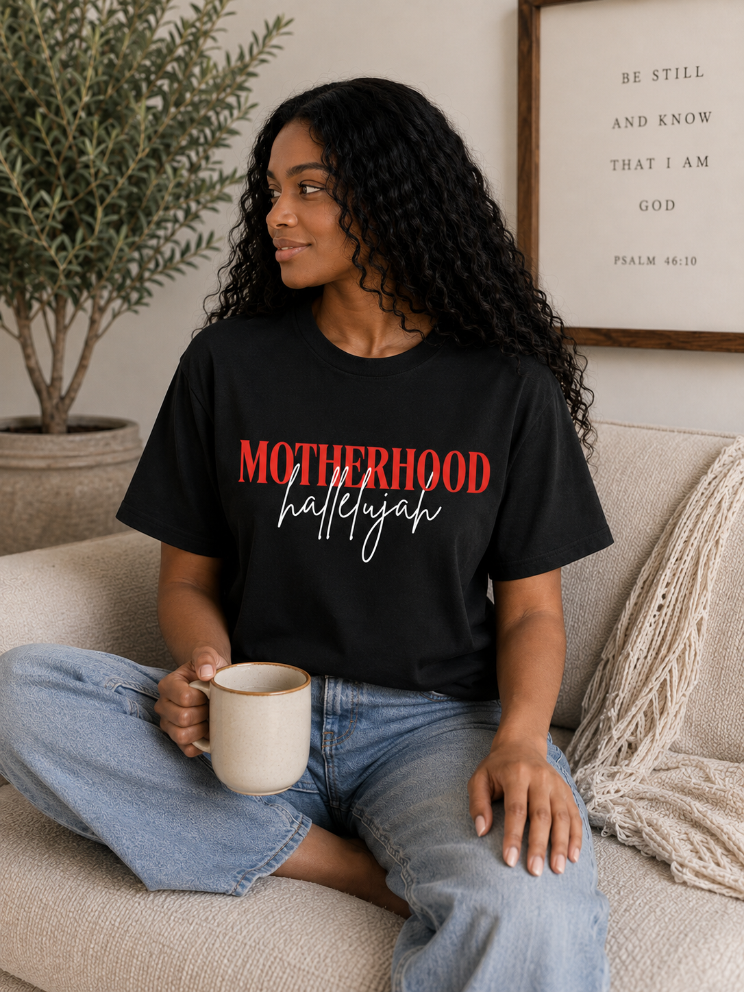 Motherhood Hallelujah Tee